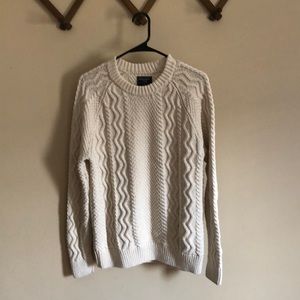 Cream cable knit sweater